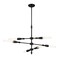 Designers Fountain Louise 60 Watt 6 Light Matte Black Pendant with Spindles D231M-IS-MB - alternate 1